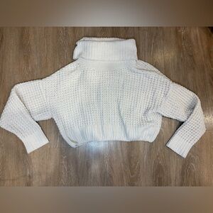 Garage White Turtleneck Sweater